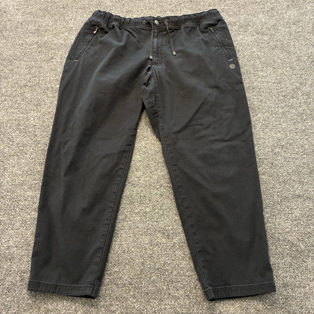 LL Bean Multisport Ripstop Jogger Pants Mens Large Faded Black Outdoors Hiking